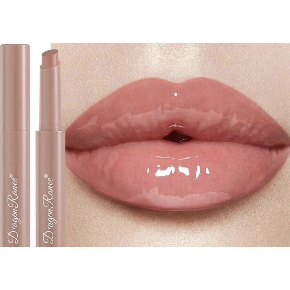 DragonRanee “The Heat” Lip Gloss Shade 02 Nude Pink Lip Plumper NEW